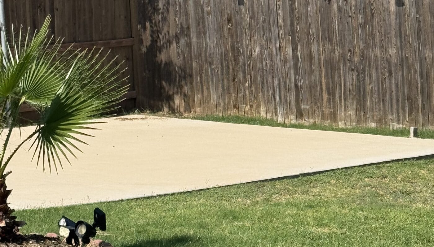 New Concrete Driveway Slab in Midlothian, TX