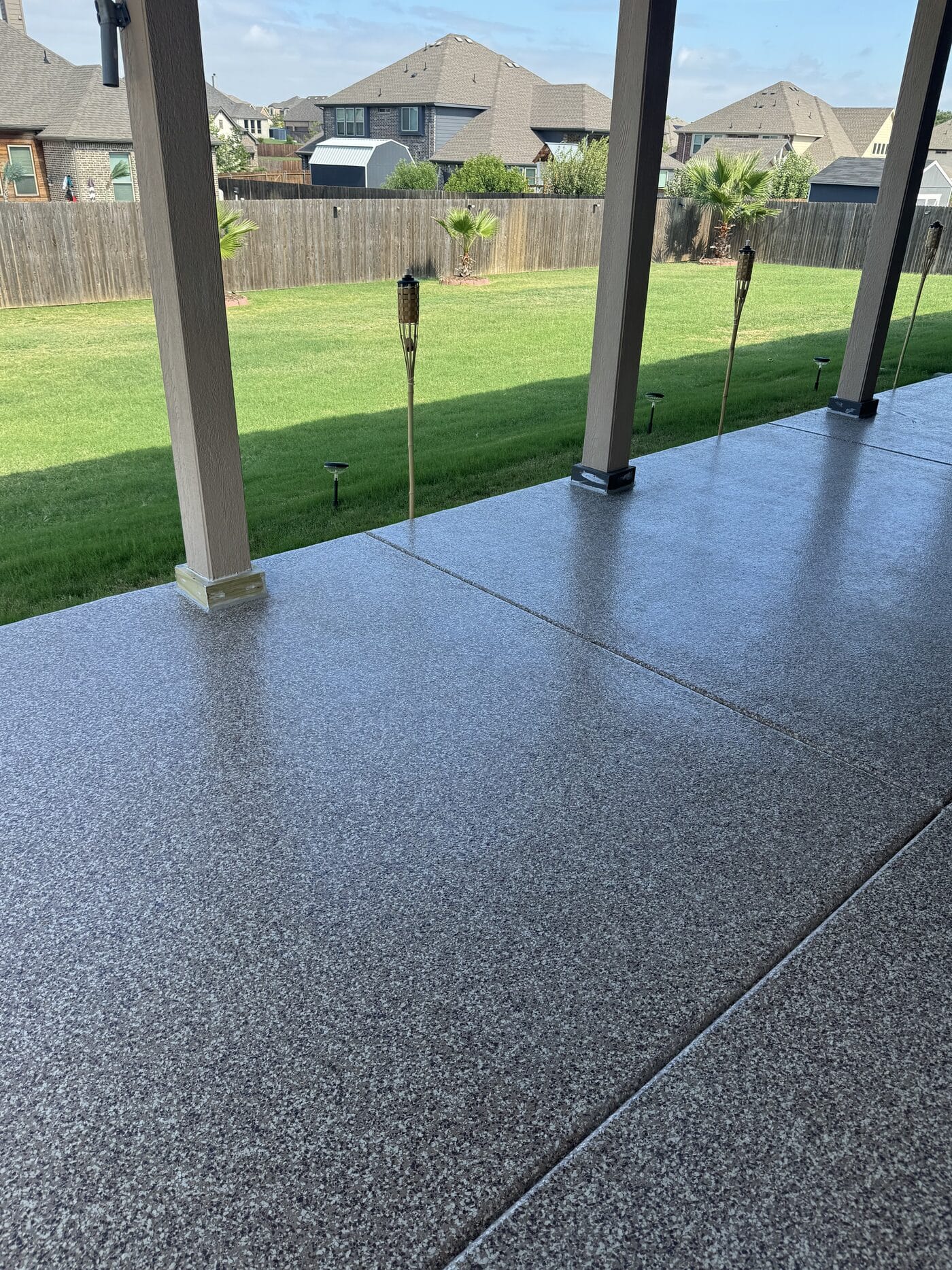 Concrete Slab + Epoxy Finish in Midlothian, TX