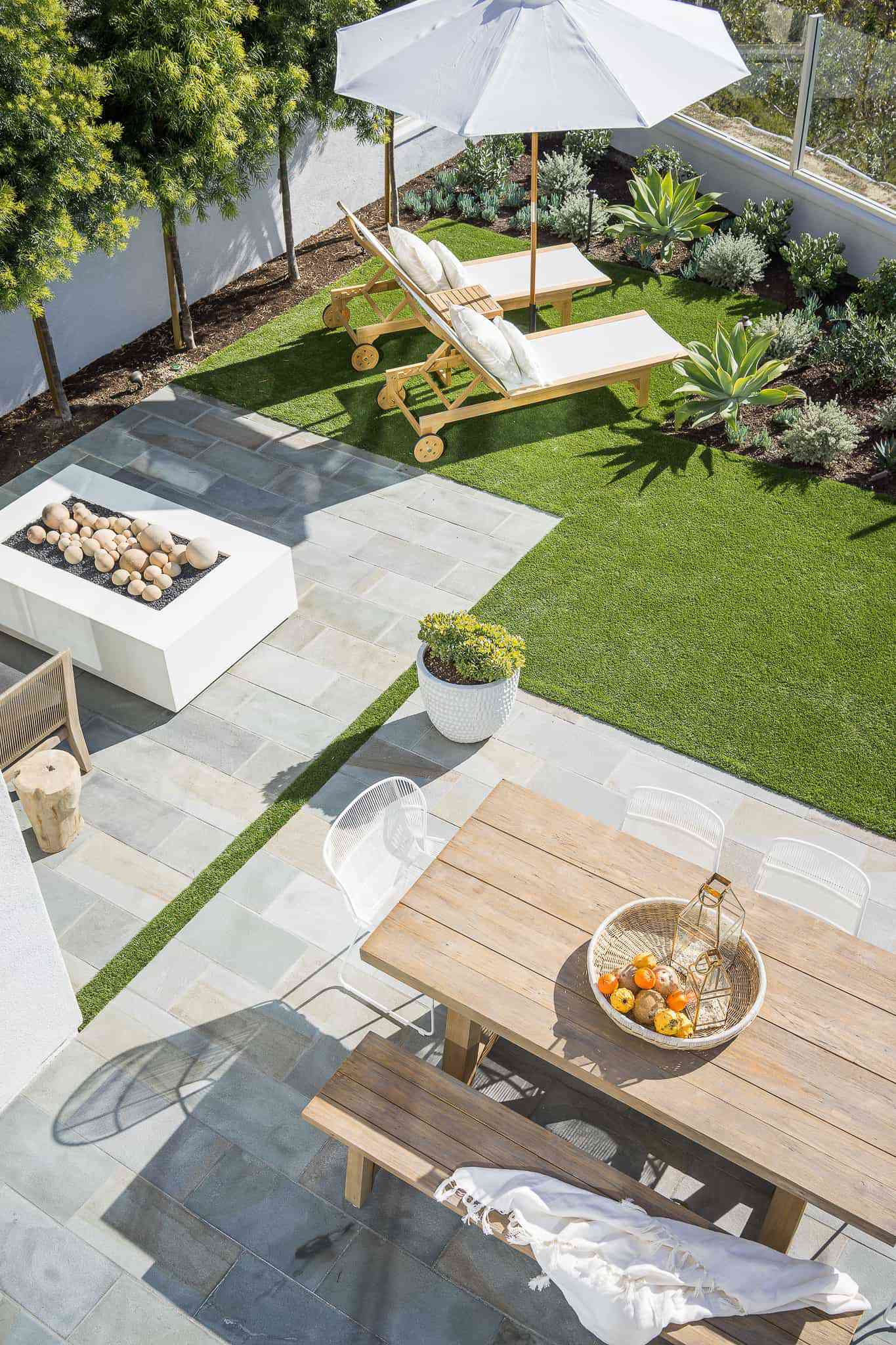 Decorative concrete patio
